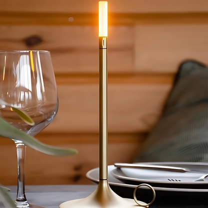 Lampe rechargeable artisanale avec un éclairage ambiant doux