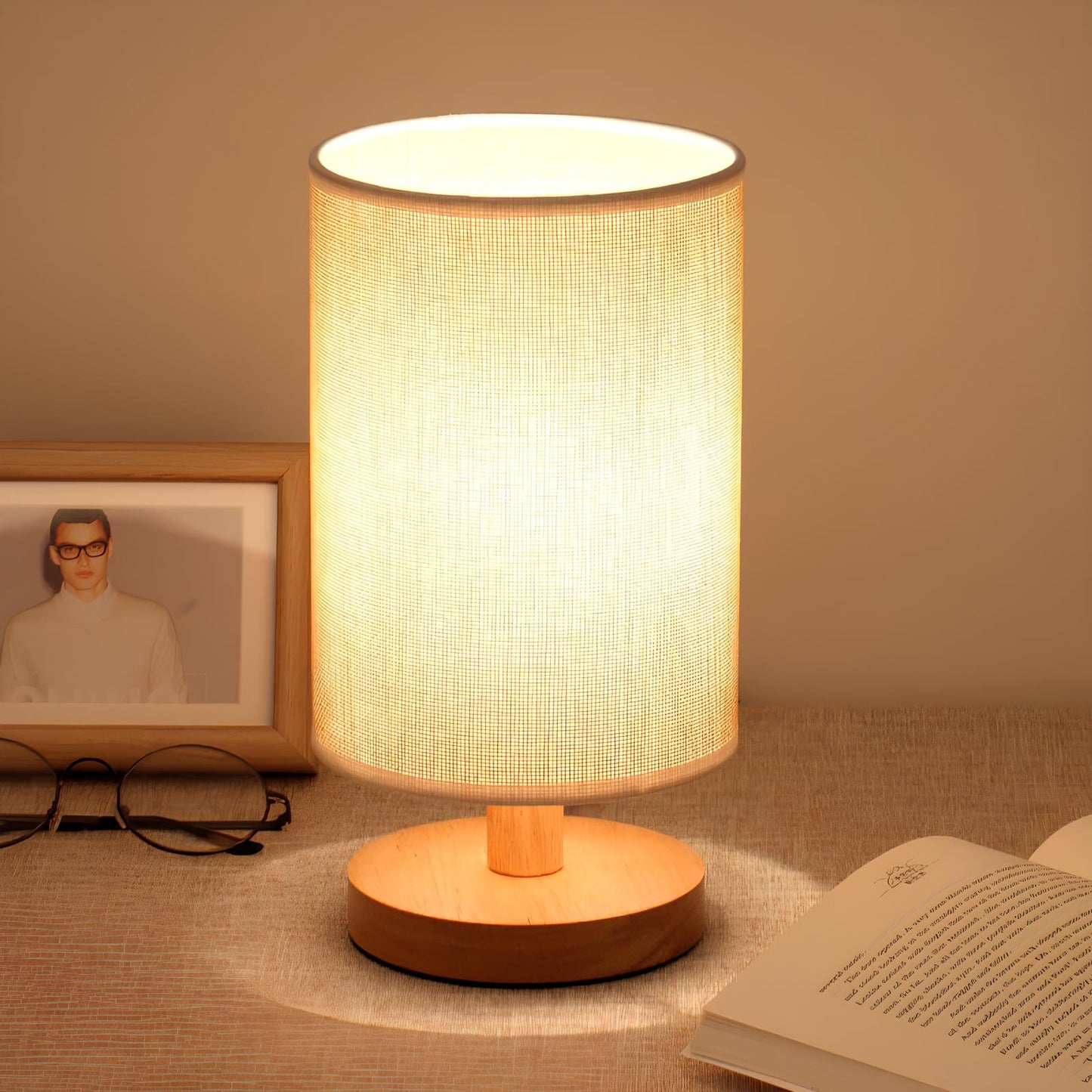 Organic Glow Lights | Lampe de table en bois nordique