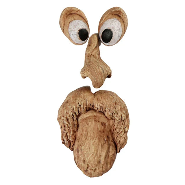 Floroux - Sculpture de jardin drôle de vieux homme