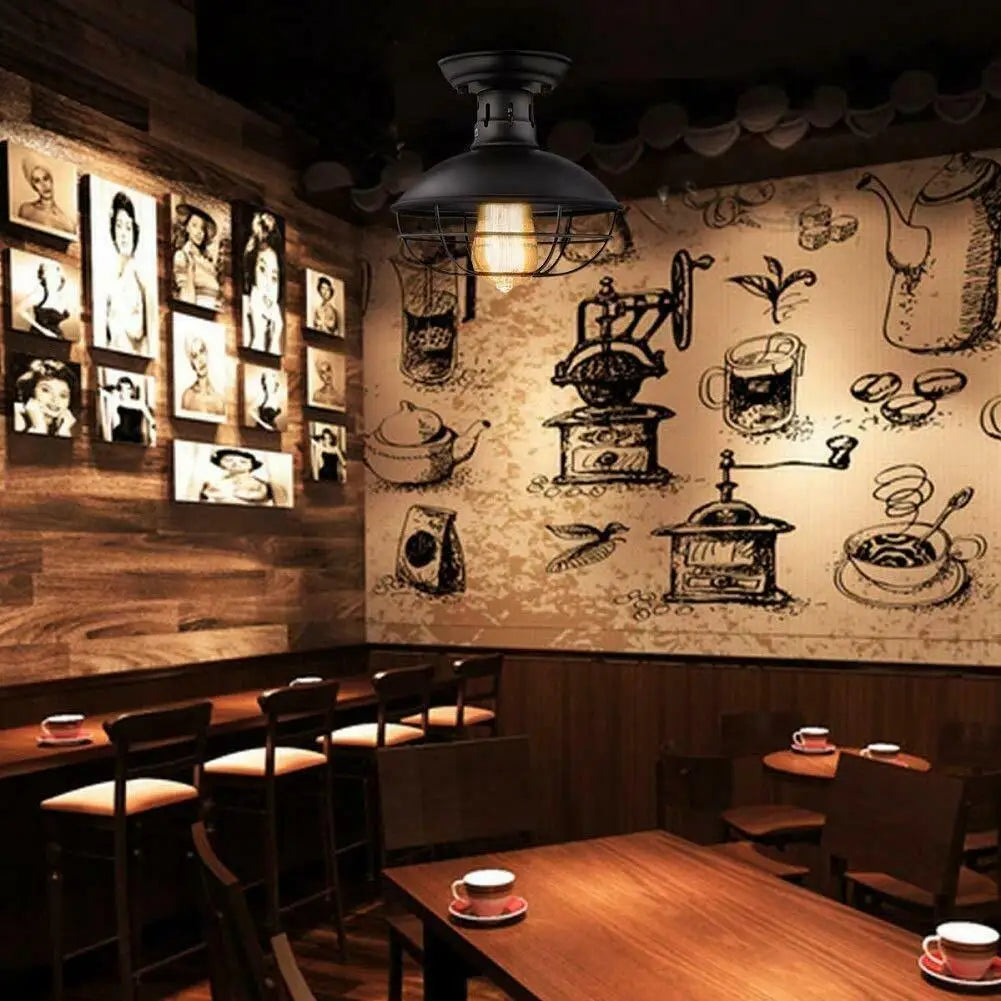 Floroux - Luminaire de plafond industriel vintage