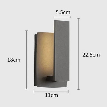 Floroux | Lampe murale extérieure minimaliste moderne