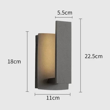 Floroux | Lampe murale extérieure minimaliste moderne