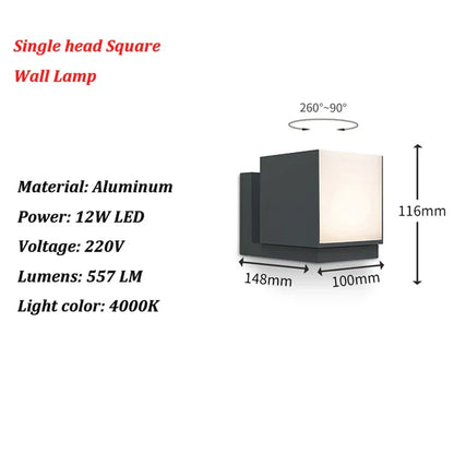 Floroux - Applique LED moderne pour extérieur