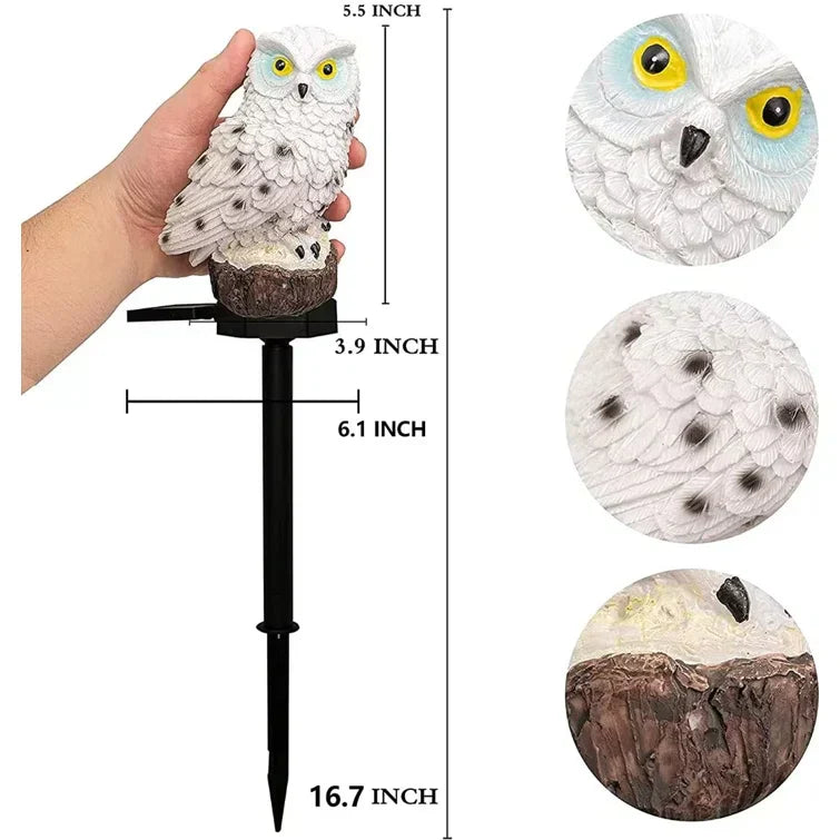 Owlight Lampe de Jardin - Lampe Solaire Décorative pour Jardin
