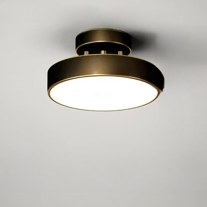 ÉclatCuivre – Lustre Cuivre Rond pour Entrée et Chambre