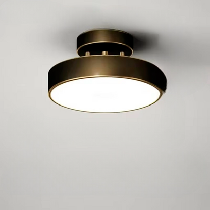 ÉclatCuivre - Applique ronde en cuivre pour l'entrée et la chambre