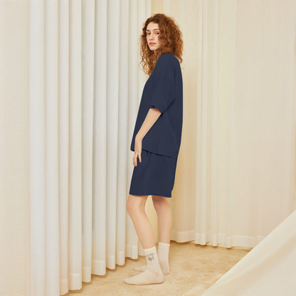 Ensemble de pyjama pour couples, respectueux de l'environnement, couleur Pure, résistant aux poils d'animaux, col ras du cou, manches courtes