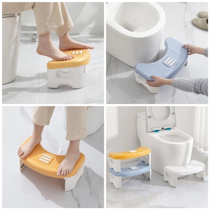 Repose-pieds de toilettes avec roulettes