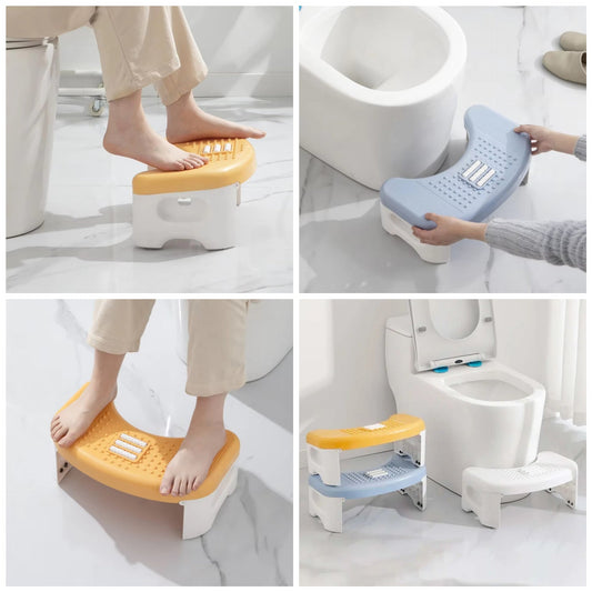 Repose-pieds de toilettes avec roulettes