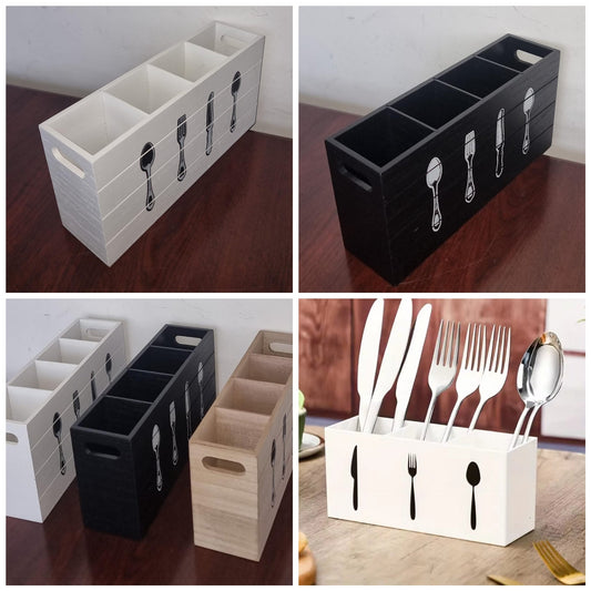 Organisateur de couverts en bambou