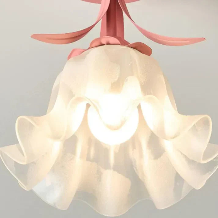 Floroux French Tiffany Ceiling Light | Floral Pattern | Elegant Art Nouveau Design for Your Home