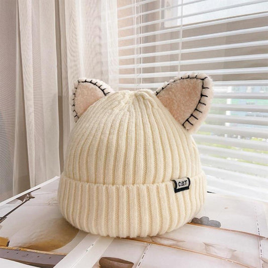 CozyCat Bonnet - Bonnet d'hiver tendance avec oreilles de chat