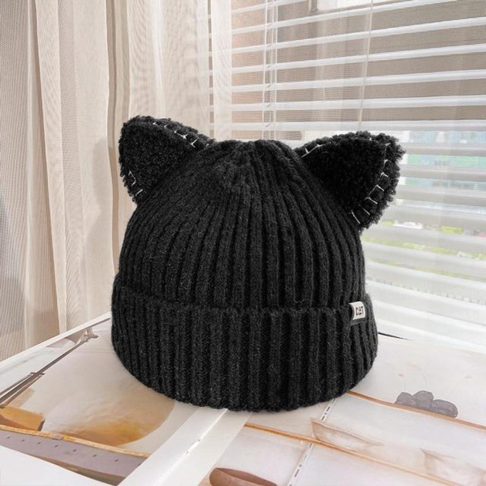 CozyCat Bonnet - Bonnet d'hiver tendance avec oreilles de chat