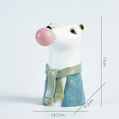 Floroux Decorative Animal Vase | Creative Flower Vase with Character