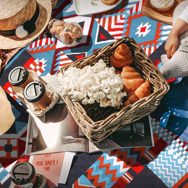 Floroux Tapis de camping étanche | Ultra léger | Couverture de pique-nique pliable | Polyvalent extérieur