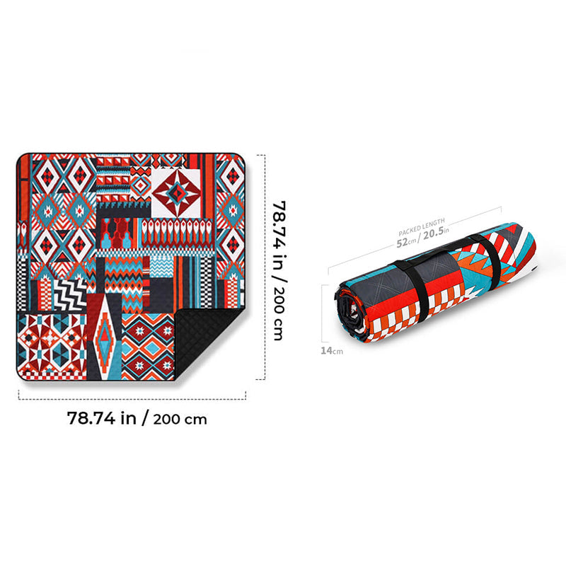 Floroux Tapis de camping étanche | Ultra léger | Couverture de pique-nique pliable | Polyvalent extérieur