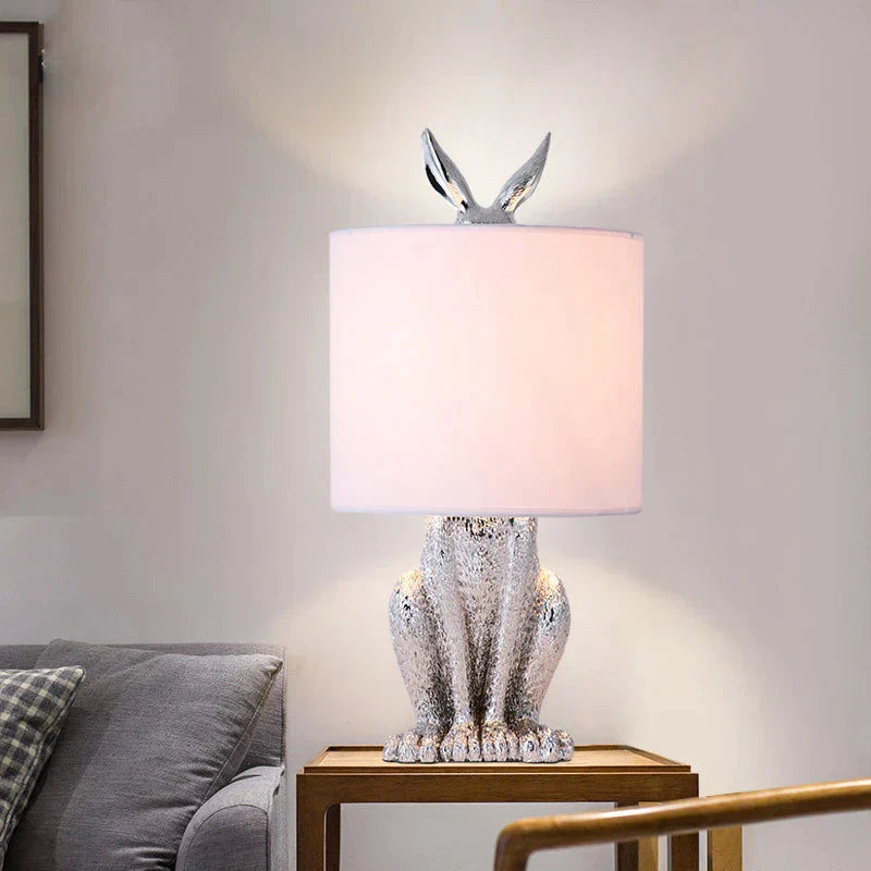 Chic Lapin Masqué Lampe – Élément d'Ambiance Élégant
