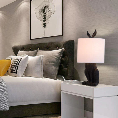 Chic Lapin Masqué Lampe – Élément d'Ambiance Élégant