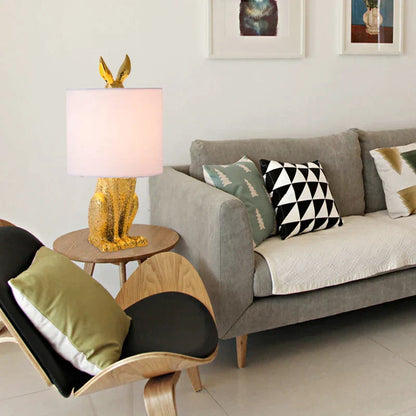 Chic Lapin Masqué Lampe – Élément Décoratif Élégant
