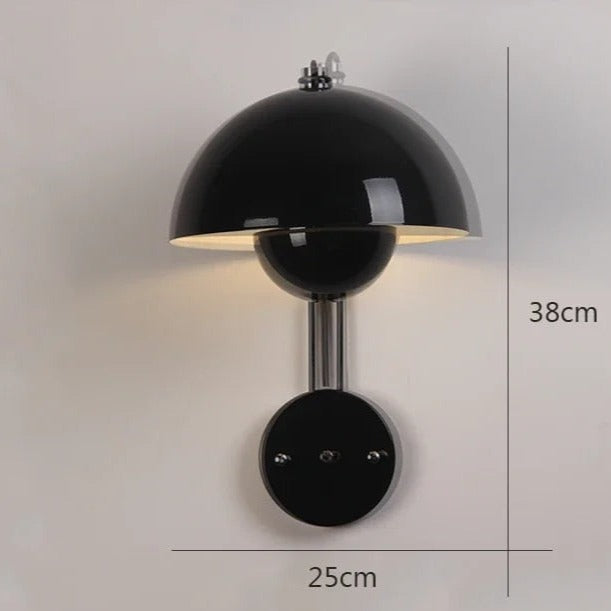 Floroux - Charmante lampe murale champignon pour un éclat confortable et élégant