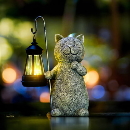 Illuminated cat figurine Floroux | Decorative LED light | Elegant cat lamp for the home