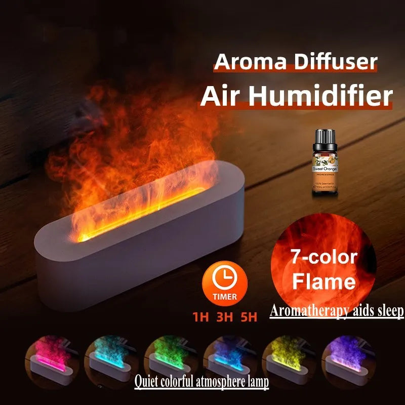 Floroux aroma diffuser with 7 colors | Humidifier and ambient light | Relaxation for the home