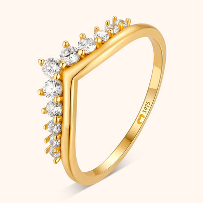 Bague couronne Allegra Zirkonia - Une touche d'élégance