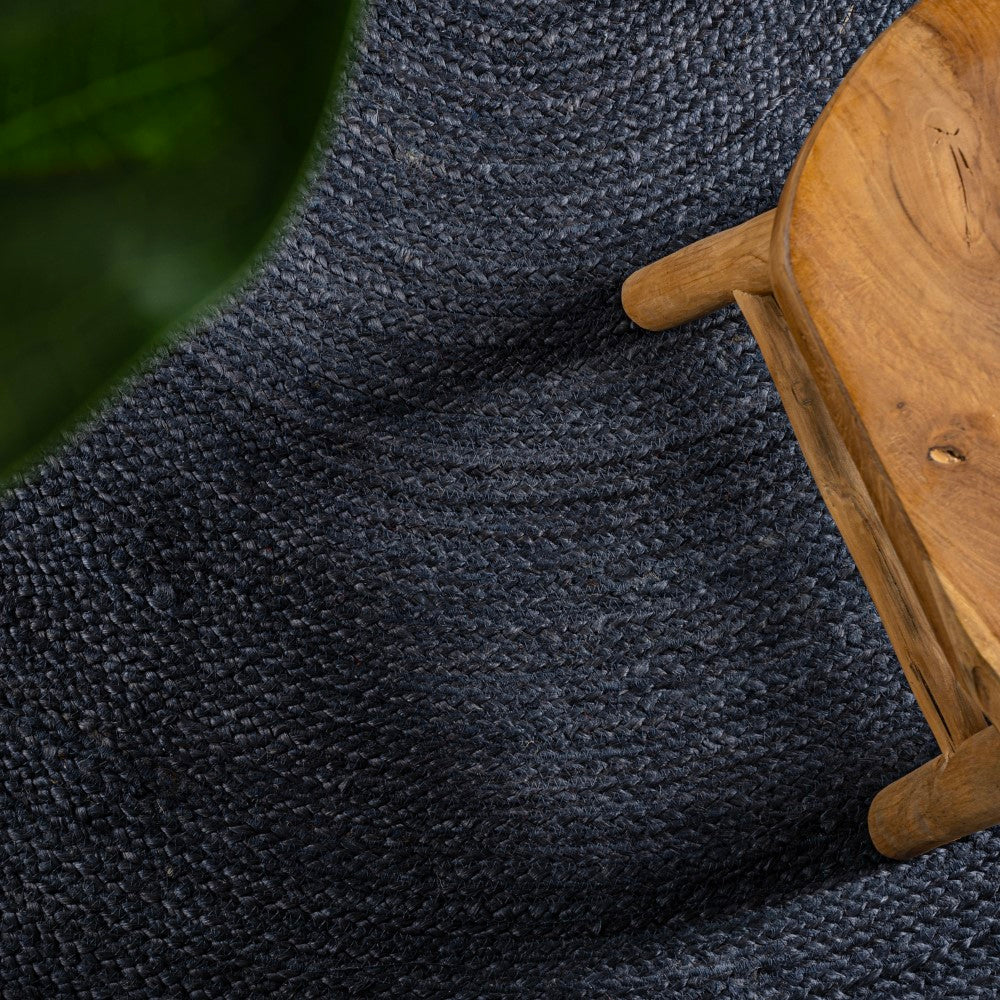 Braided jute round rug Floroux | Coastal cottage design | Durable elegance for your home