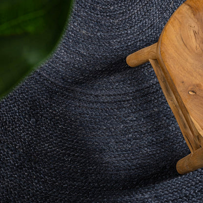 Braided jute round rug Floroux | Coastal cottage design | Durable elegance for your home