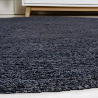 Braided jute round rug Floroux | Coastal cottage design | Durable elegance for your home