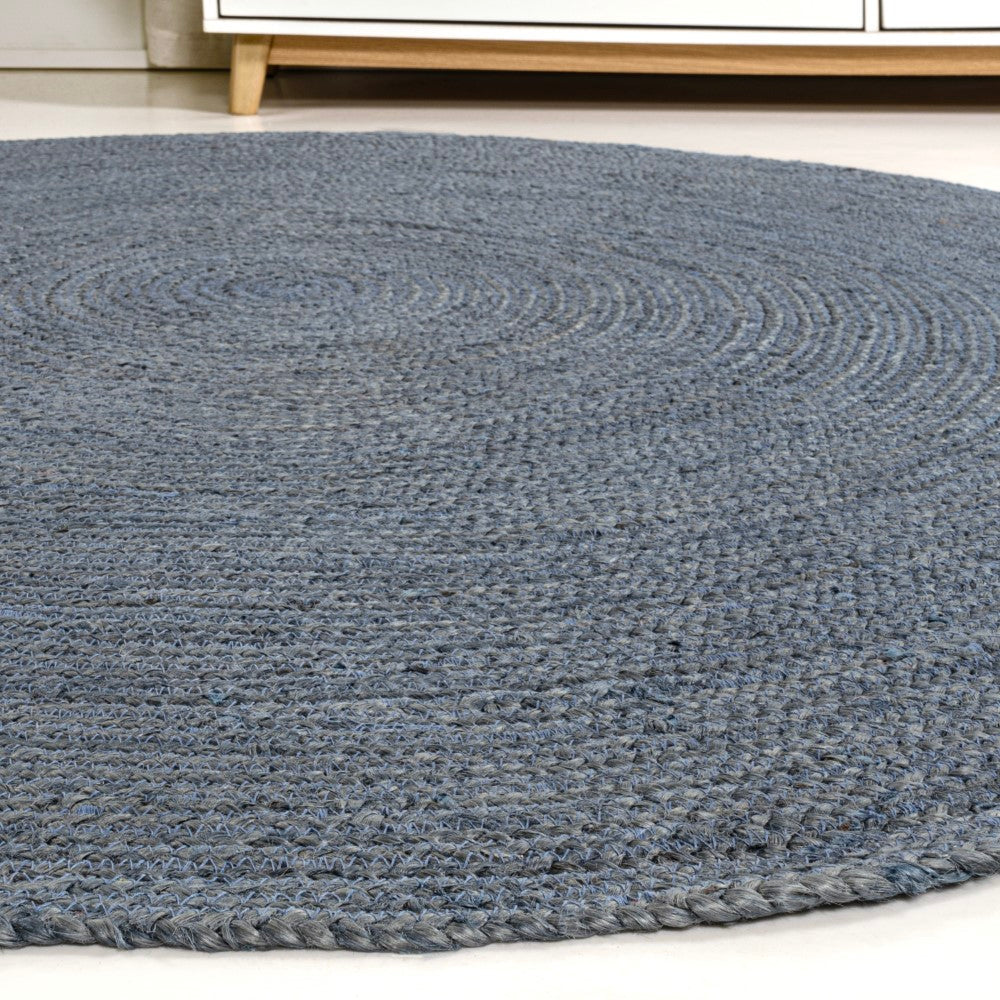 Braided jute round rug Floroux | Coastal cottage design | Durable elegance for your home