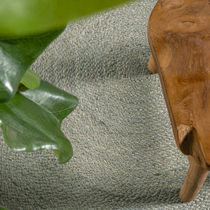 Braided jute round rug Floroux | Coastal cottage design | Durable elegance for your home