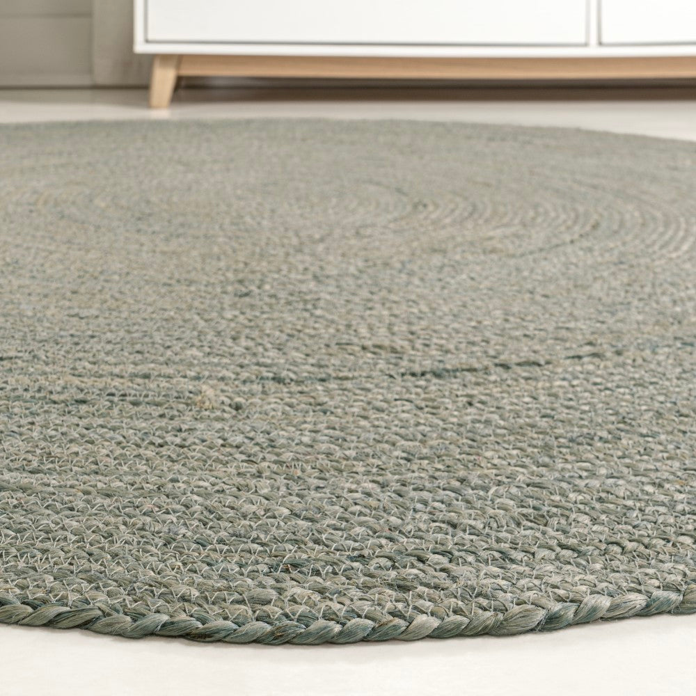 Braided jute round rug Floroux | Coastal cottage design | Durable elegance for your home
