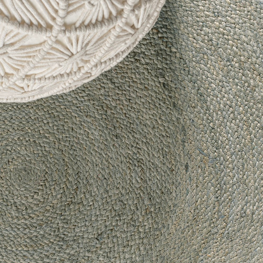 Braided jute round rug Floroux | Coastal cottage design | Durable elegance for your home