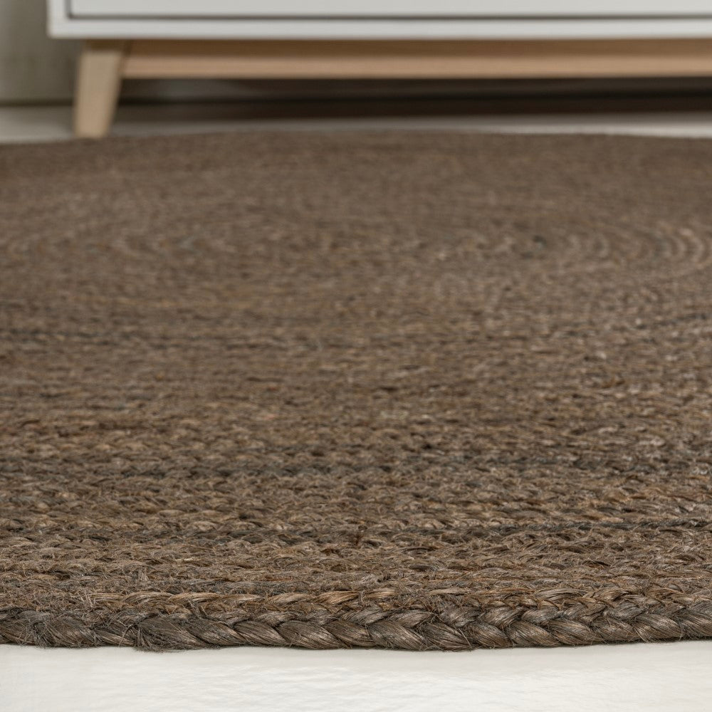Braided jute round rug Floroux | Coastal cottage design | Durable elegance for your home