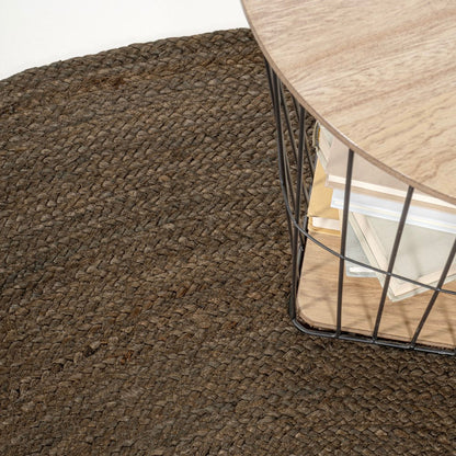 Braided jute round rug Floroux | Coastal cottage design | Durable elegance for your home