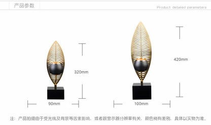 Floroux - Support de bougie en forme de feuille Décoration