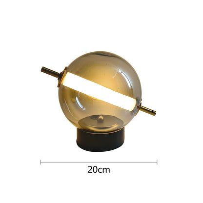 Floroux - Lampe de table en verre rétro