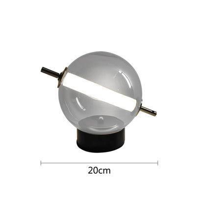 Floroux - Lampe de table en verre rétro