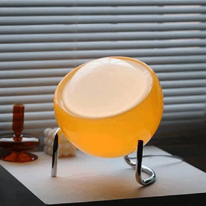 Lampe de table nordique orange rétro