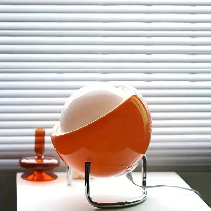 Lampe de table nordique orange rétro