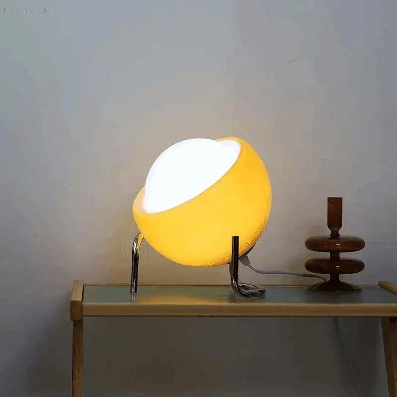 Lampe de table nordique orange rétro
