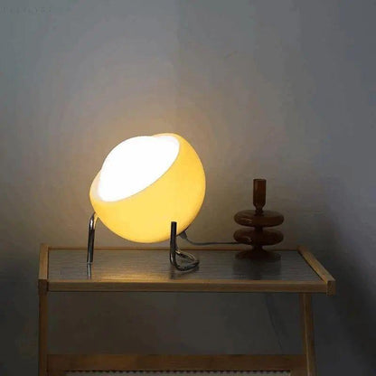 Lampe de table nordique orange rétro