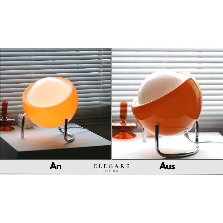 Lampe de table nordique orange rétro
