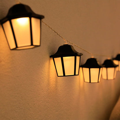 Floroux Guirlande Luminosa Rétro | Design de Lanterne Vintage | Éclairage Atmosphérique pour Intérieur & Extérieur