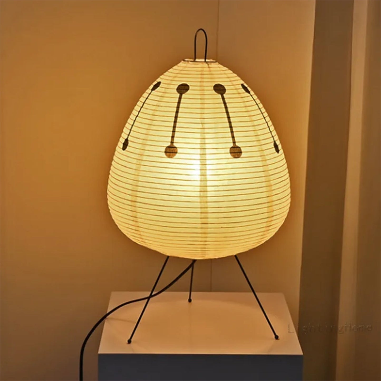 Floroux - Lampe de sol japonaise élégante en papier de riz pour une ambiance chaleureuse