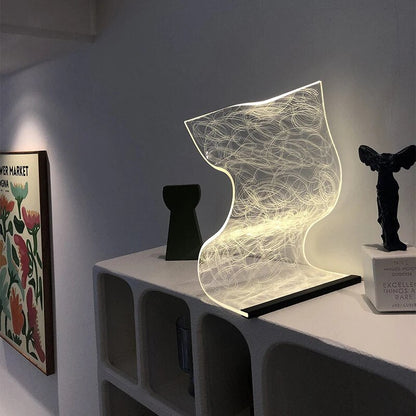 Floroux Acrylique - Lampe de table LED en acrylique