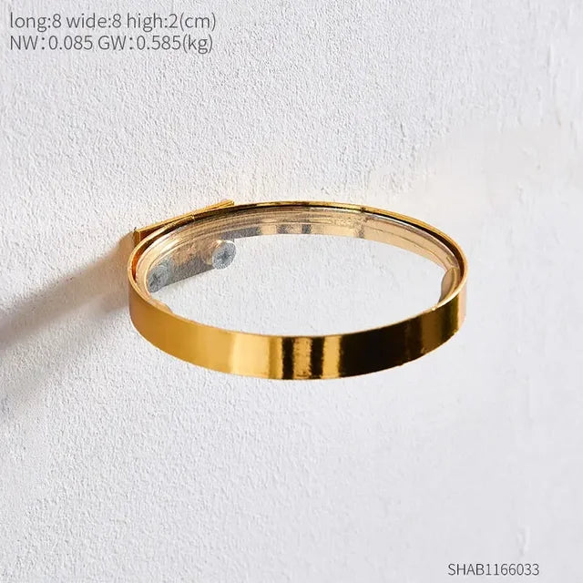 Floroux - Étagère suspendue en fer et verre ronde