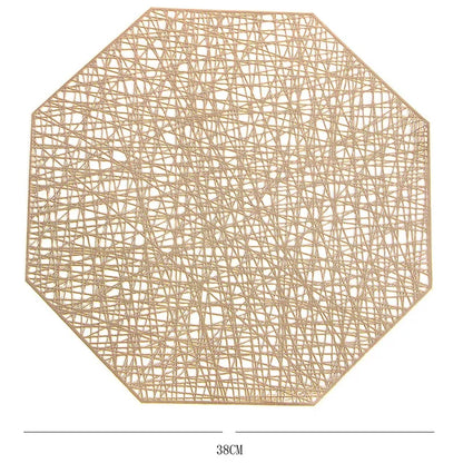 Floroux - Sets de table ronds métalliques