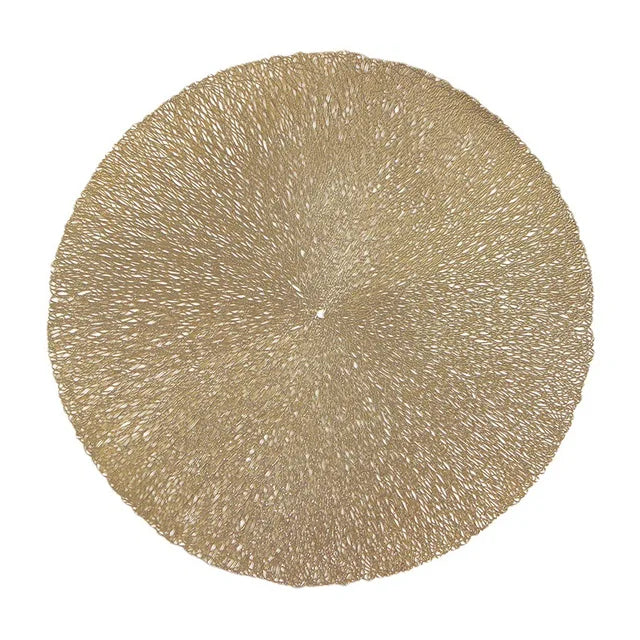 Floroux - Sets de table ronds métalliques